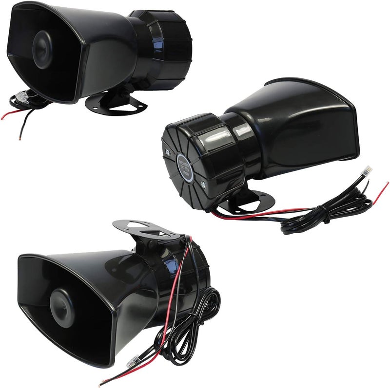 JDMSPEED Car Siren Horn 7 Tone Sound Siren Police Mic PA Speaker Car System Emergency with Microphone Amplifier-100W Emergency Sound Electric Horn-12V - Image 3